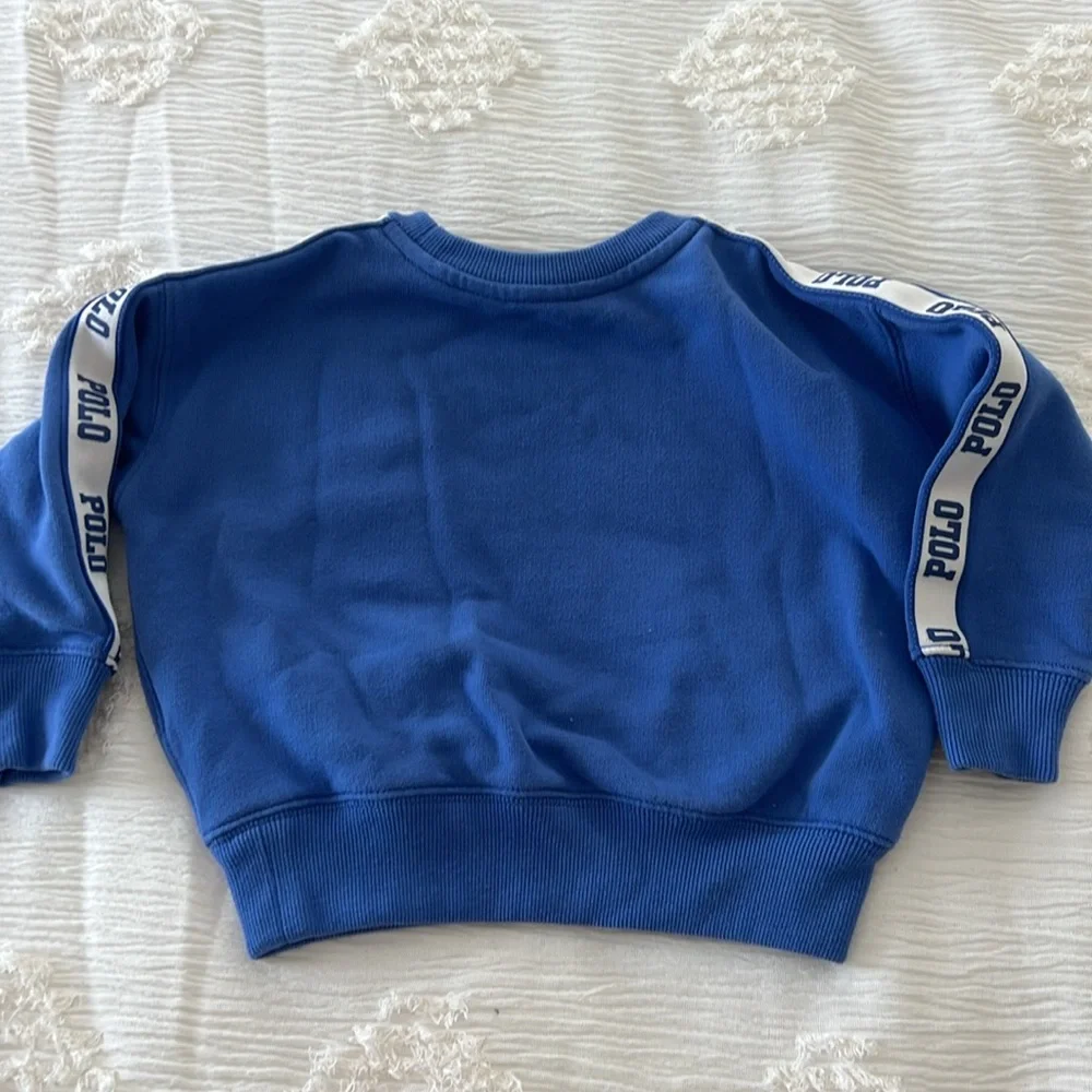 Polo Ralph Lauren Blue Jogger Sweatpants with White Stripe